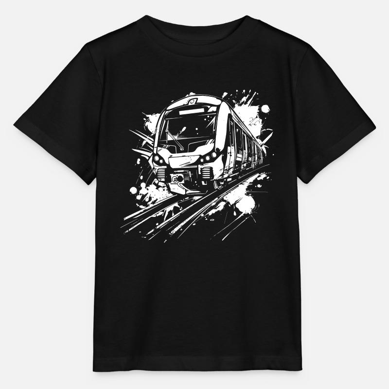 Railroad - Stanley/Stella MINI CREATOR Kids’ T-Shirt - black