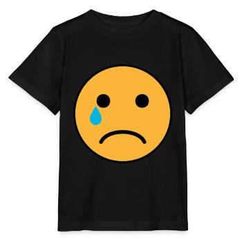 Trauriger Emoji - Stanley/Stella Kinder T-Shirt MINI CREATOR  - Schwarz - Vorne - Mikhail (115cm)