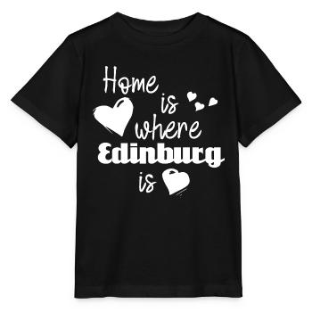 Home is where Edinburgh is - Stanley/Stella MINI CREATOR Kids’ T-Shirt - black - Front - Mikhail (115cm)