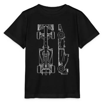 Formule 1 Chemise - T-shirt bio MINI CREATOR Stanley/Stella Enfant - noir - Devant - Mikhail (115cm)