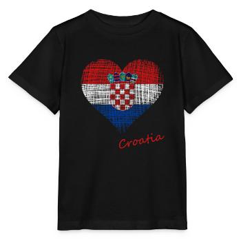 Croatia - Stanley/Stella Kinder T-Shirt MINI CREATOR  - Schwarz - Vorne - Mikhail (115cm)
