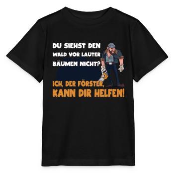 Waldfacharbeiter Förster - Stanley/Stella Kinder T-Shirt MINI CREATOR  - Schwarz - Vorne - Mikhail (115cm)