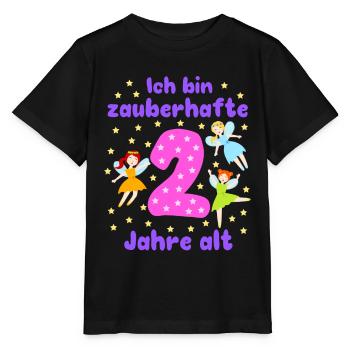 Ich bin zauberhafte 2 Feen Magie Fantasie Mädchen - Stanley/Stella Kinder T-Shirt MINI CREATOR  - Schwarz - Vorne - Mikhail (115cm)
