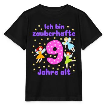 9. Geburtstag Feen Magie Fantasie Mädchen 9 Jahre - Stanley/Stella Kinder T-Shirt MINI CREATOR  - Schwarz - Vorne - Mikhail (115cm)