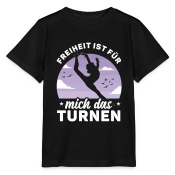 Bodenturnen Akrobatisch Kunstturnen - Stanley/Stella Kinder T-Shirt MINI CREATOR  - Schwarz - Vorne - Mikhail (115cm)