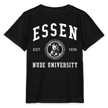 Essen Nude University University College Uni - Stanley/Stella MINI CREATOR Kids’ T-Shirt - black - Front - Mikhail (115cm)