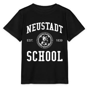 Neustadt School University College School University - T-shirt bio MINI CREATOR Stanley/Stella Enfant - noir - Devant - Mikhail (115cm)