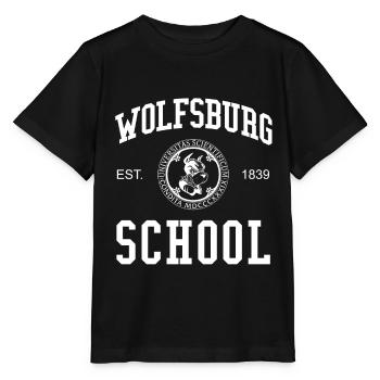 École de Wolfsburg Université Université Université - T-shirt bio MINI CREATOR Stanley/Stella Enfant - noir - Devant - Mikhail (115cm)