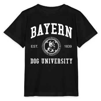 Bavaria Dog University University University - Stanley/Stella MINI CREATOR Kids’ T-Shirt - black - Front - Mikhail (115cm)