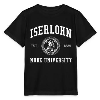Iserlohn Nude University Universität Hochschule - Stanley/Stella Kinder T-Shirt MINI CREATOR  - Schwarz - Vorne - Mikhail (115cm)