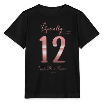 Cadeau officiel pour l’anniversaire de 12 ans de sa fille - T-shirt bio MINI CREATOR Stanley/Stella Enfant - noir - Devant - Mikhail (115cm)