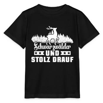 Stolzer Schwarzwälder Schwarzwald - Stanley/Stella Kinder T-Shirt MINI CREATOR  - Schwarz - Vorne - Mikhail (115cm)