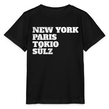 Sülz Paris Tokio New York Heimat Köln Viertel Kult - Stanley/Stella Kinder T-Shirt MINI CREATOR  - Schwarz - Vorne - Mikhail (115cm)