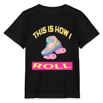 C'est comme ça que je roule Rollerskates Rollerskating - T-shirt bio MINI CREATOR Stanley/Stella Enfant - noir - Devant - Mikhail (115cm)