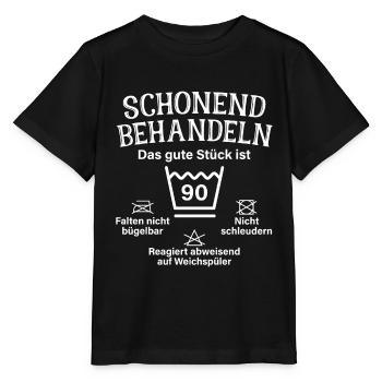 Schonend Behandeln Neunzig Geschenk 90. Geburtstag - Stanley/Stella Kinder T-Shirt MINI CREATOR  - Schwarz - Vorne - Mikhail (115cm)