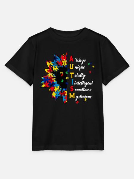 Immer einzigartig total intelligent mysteriös - Stanley/Stella Kinder T-Shirt MINI CREATOR - Schwarz