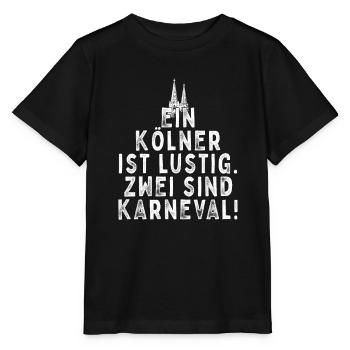 A Cologne est drôle deux sont carnaval jeck Cologne - T-shirt bio MINI CREATOR Stanley/Stella Enfant - noir - Devant - Mikhail (115cm)
