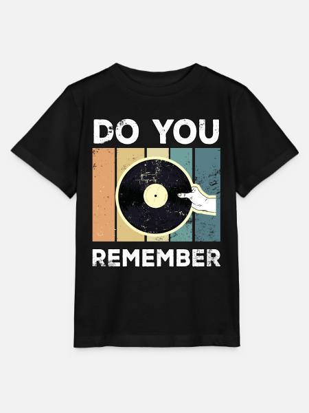 Vinyl Vintage Retro Schallplatte Plattenspieler - T-shirt MINI CREATOR barn från Stanley/Stella - svart