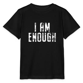 Je suis assez je suis assez affirmation pleine conscience - T-shirt bio MINI CREATOR Stanley/Stella Enfant - noir - Devant - Mikhail (115cm)