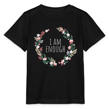 Je suis assez je suis assez affirmation pleine conscience - T-shirt bio MINI CREATOR Stanley/Stella Enfant - noir - Devant - Mikhail (115cm)