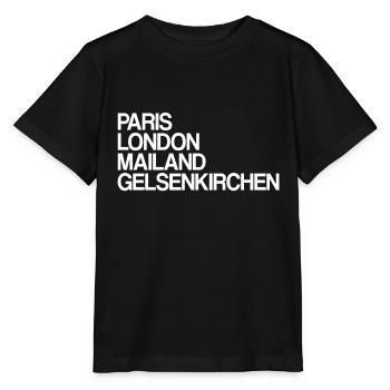 Gelsenkirchen Paris Londres Milan Gelsenkirchener - T-shirt bio MINI CREATOR Stanley/Stella Enfant - noir - Devant - Mikhail (115cm)