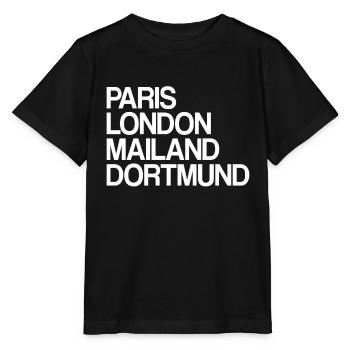 Dortmund Paris London Milan I love Dortmunders - Stanley/Stella MINI CREATOR Kids’ T-Shirt - black - Front - Mikhail (115cm)