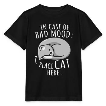 Placez les chats ici de mauvaise humeur - T-shirt bio MINI CREATOR Stanley/Stella Enfant - noir - Devant - Mikhail (115cm)