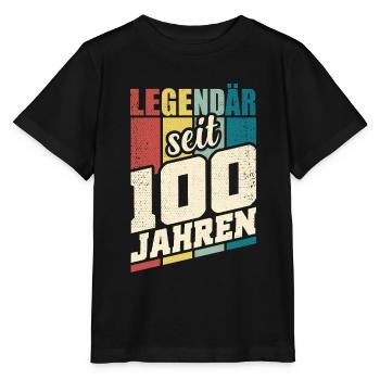 100. Geburtstag Legendär Seit 100 Jahren Hundert - Stanley/Stella Kinder T-Shirt MINI CREATOR  - Schwarz - Vorne - Mikhail (115cm)