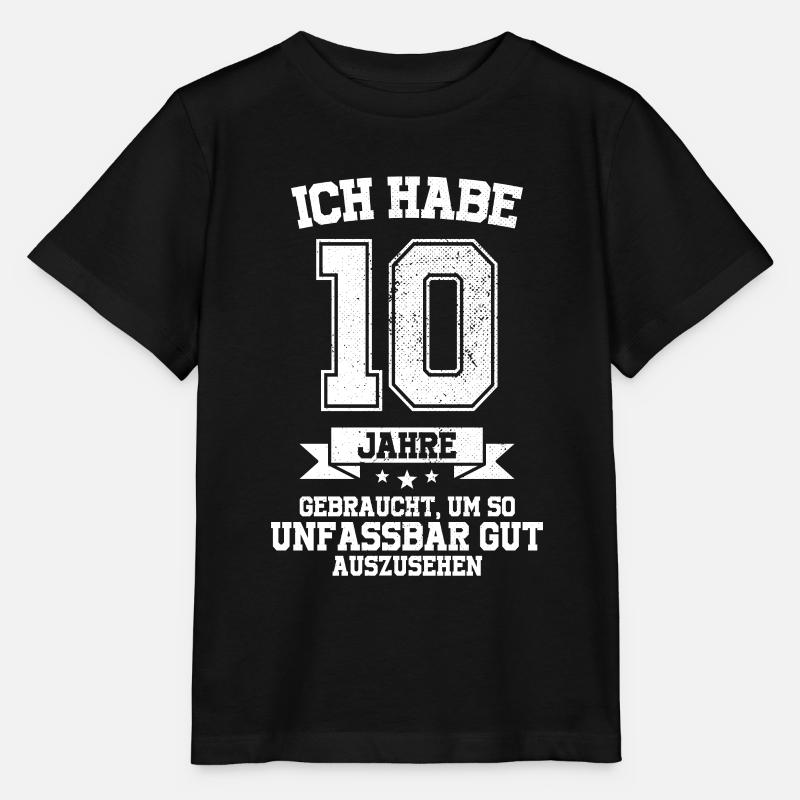 10. Geburtstag Geschenk Habe 10 Jahre Gebraucht - Stanley/Stella Kinder T-Shirt MINI CREATOR - Schwarz