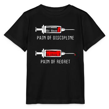 Douleur de la discipline Regret Discipline Fitness Succès - T-shirt bio MINI CREATOR Stanley/Stella Enfant - noir - Devant - Mikhail (115cm)