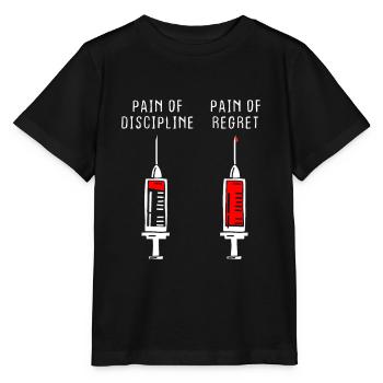Douleur de la discipline Regret Discipline Fitness Succès - T-shirt bio MINI CREATOR Stanley/Stella Enfant - noir - Devant - Mikhail (115cm)