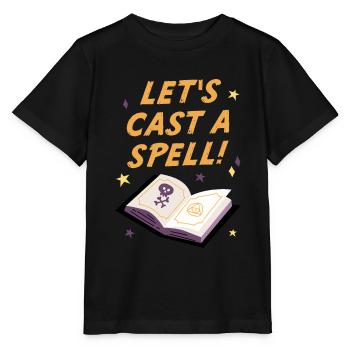 Lets cast a spell, Halloween - Stanley/Stella MINI CREATOR Kids’ T-Shirt - black - Front - Mikhail (115cm)