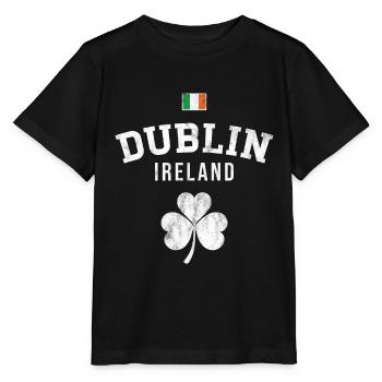Dublin, Irland - Stanley/Stella Kinder T-Shirt MINI CREATOR  - Schwarz - Vorne - Mikhail (115cm)