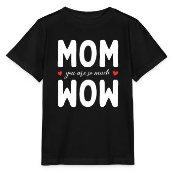 Maman tu es Wow Maman Tu es Wow Maman Fête des Mères - T-shirt bio MINI CREATOR Stanley/Stella Enfant - noir - Devant - Mikhail (115cm)