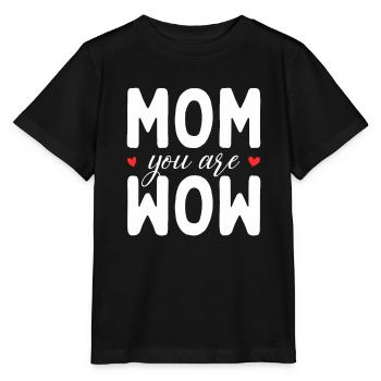 Maman tu es Wow Maman Tu es Wow Maman Fête des Mères - T-shirt bio MINI CREATOR Stanley/Stella Enfant - noir - Devant - Mikhail (115cm)