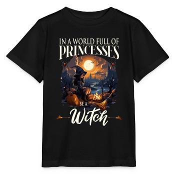 Witch - Stanley/Stella Kinder T-Shirt MINI CREATOR  - Schwarz - Vorne - Mikhail (115cm)