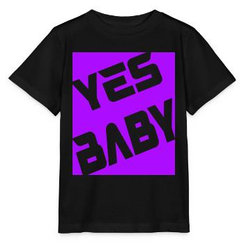Yes Baby - Stanley/Stella Kinder T-Shirt MINI CREATOR  - Schwarz - Vorne - Mikhail (115cm)