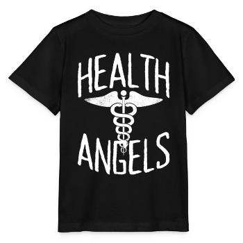 Health Angels Docteur Infirmière Médecin Médecin urgentiste - T-shirt bio MINI CREATOR Stanley/Stella Enfant - noir - Devant - Mikhail (115cm)