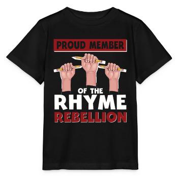 Poetry Slam Rhyme Rebellion Slam Poetry - Stanley/Stella MINI CREATOR Kids’ T-Shirt - black - Front - Mikhail (115cm)