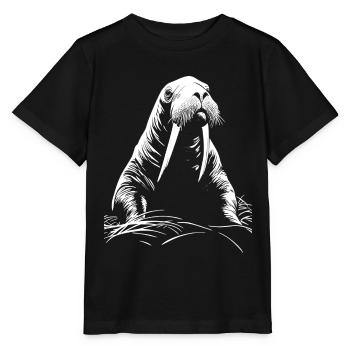 Morse - T-shirt bio MINI CREATOR Stanley/Stella Enfant - noir - Devant - Mikhail (115cm)