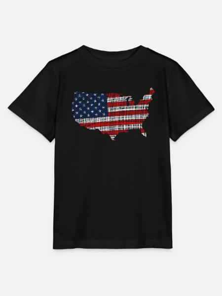 America - Stanley/Stella Kinder T-Shirt MINI CREATOR  - Schwarz