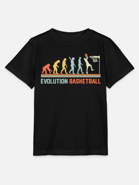 Basketball Evolution - Stanley/Stella Kinder T-Shirt MINI CREATOR - Schwarz