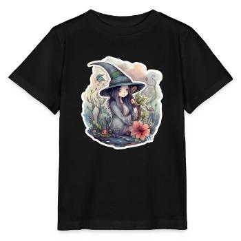 Sorcière douce dans l’eau - T-shirt bio MINI CREATOR Stanley/Stella Enfant - noir - Devant - Mikhail (115cm)