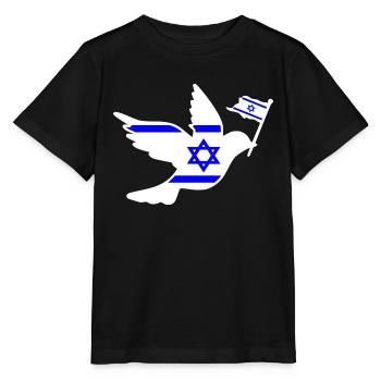 Israel - T-shirt bio MINI CREATOR Stanley/Stella Enfant - noir - Devant - Mikhail (115cm)