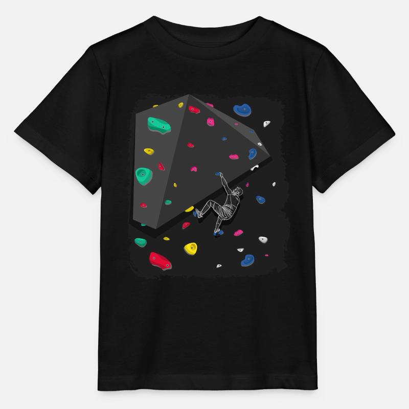 Klettern Boulderwand Felskletterer Bouldern - Stanley/Stella Kinder T-Shirt MINI CREATOR  - Schwarz