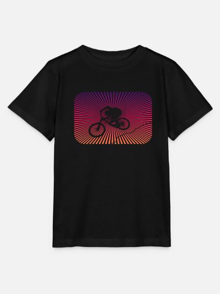 Downhill biken - Stanley/Stella Kinder T-Shirt MINI CREATOR - Schwarz