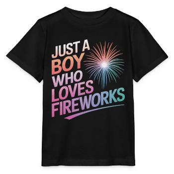 Pyrotechnie Feux d’artifice Pyrotechnie - T-shirt bio MINI CREATOR Stanley/Stella Enfant - noir - Devant - Mikhail (115cm)