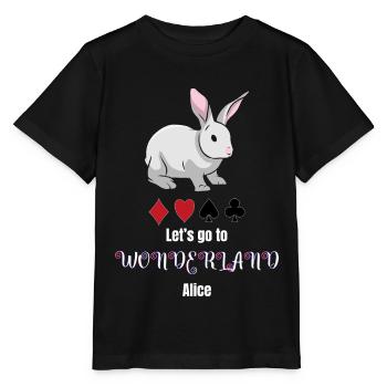 Alice in Wonderland - Stanley/Stella MINI CREATOR Kids’ T-Shirt - black - Front - Mikhail (115cm)
