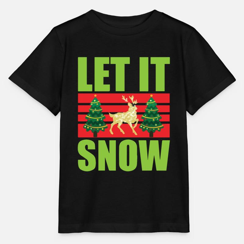 Noël Laissez-le neiger - T-shirt bio MINI CREATOR Stanley/Stella Enfant - noir