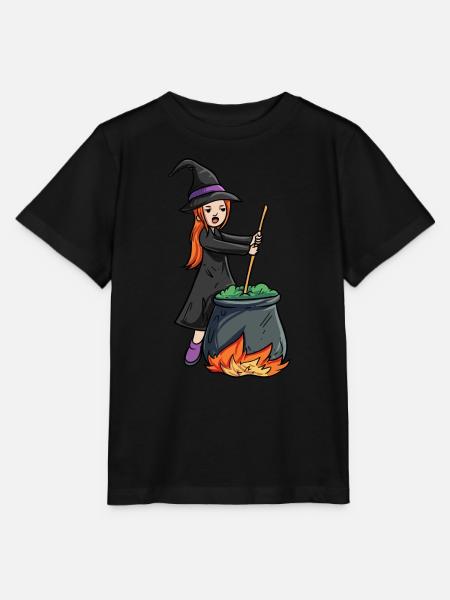 Hexe Kessel - Stanley/Stella Kinder T-Shirt MINI CREATOR - Schwarz